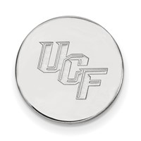 Sterling Silver Rhodium-plated LogoArt University of Central Florida U-c-f Lapel Pin view 1