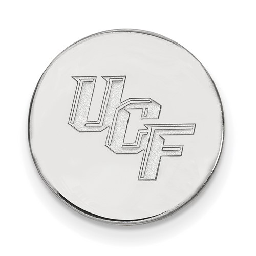 Sterling Silver Rhodium-plated LogoArt University of Central Florida U-c-f Lapel Pin