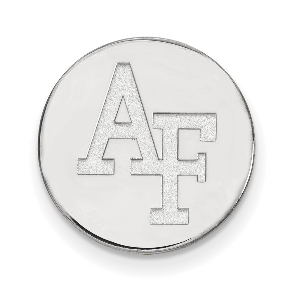 Sterling Silver Rhodium-plated LogoArt United States Air Force Academy A-f Lapel Pin