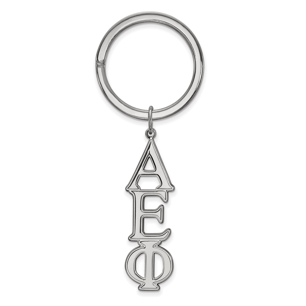 Sterling Silver Rh-plated LogoArt Alpha Epsilon Phi Key Chain