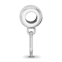 Sterling Silver Rhodium Plated Major League Baseball LogoArt Milwaukee Brewers Dangle Bead view 2