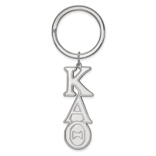Sterling Silver Rh-plated LogoArt Kappa Alpha Theta Key Chain