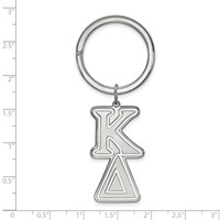 Sterling Silver Rh-plated LogoArt Kappa Delta Key Chain view 2