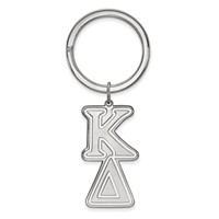 Sterling Silver Rh-plated LogoArt Kappa Delta Key Chain view 1