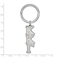 Sterling Silver Rh-plated LogoArt Kappa Kappa Gamma Key Chain view 2