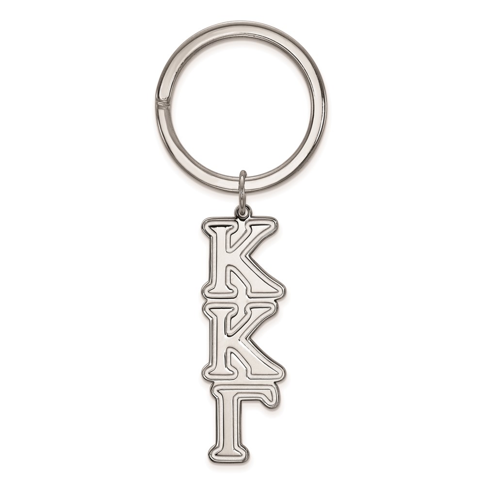 Sterling Silver Rh-plated LogoArt Kappa Kappa Gamma Key Chain