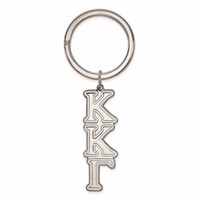 Sterling Silver Rh-plated LogoArt Kappa Kappa Gamma Key Chain view 1