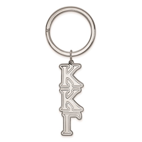 Sterling Silver Rh-plated LogoArt Kappa Kappa Gamma Key Chain