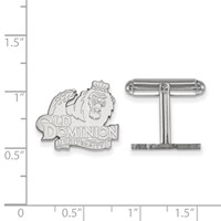 Sterling Silver Rhodium-plated LogoArt Old Dominion University Cuff Links view 2