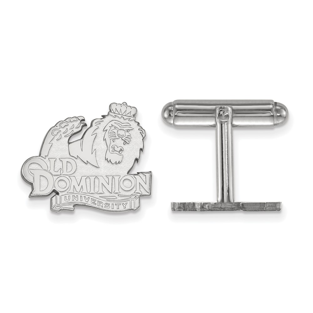 Sterling Silver Rhodium-plated LogoArt Old Dominion University Cuff Links