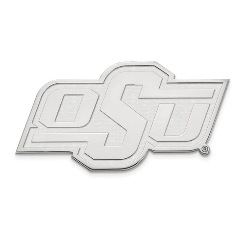 Sterling Silver Rhodium-plated LogoArt Oklahoma State University O-s-u Lapel Pin