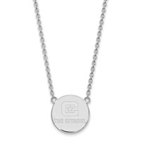 Sterling Silver Rh-plated LogoArt the Citadel Large Pendant with Necklace view 2