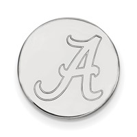 Sterling Silver Rhodium-plated LogoArt University of Alabama Letter a Lapel Pin view 1