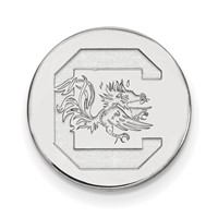 Sterling Silver Rhodium-plated LogoArt University of South Carolina Lapel Pin view 1