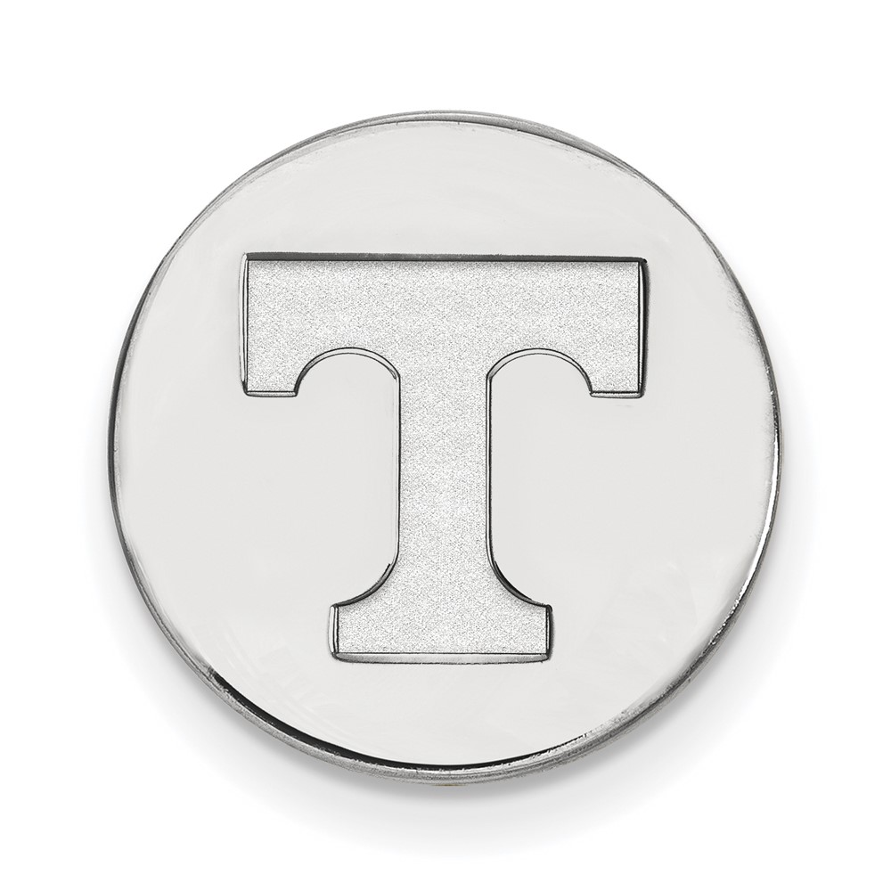 Sterling Silver Rhodium-plated LogoArt University of Tennessee Letter T Lapel Pin