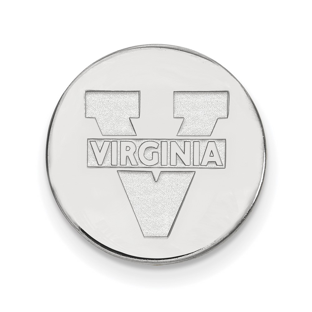 Sterling Silver Rhodium-plated LogoArt University of Virginia Lapel Pin