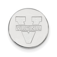 Sterling Silver Rhodium-plated LogoArt University of Virginia Lapel Pin view 1