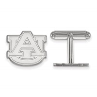 Sterling Silver Rhodium-plated LogoArt Auburn University Cuff Links view 1