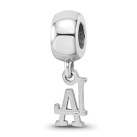 Sterling Silver Rhodium Plated Major League Baseball LogoArt Los Angeles Dodgers Dangle Bead view 5