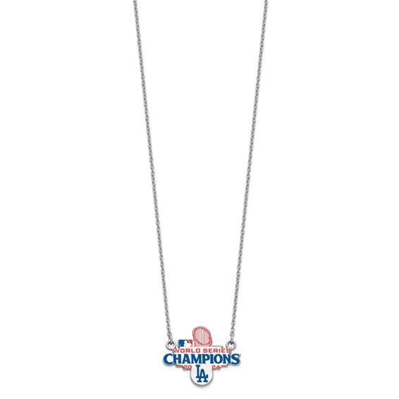 SS 2024 World Series Champions LA Dodgers Large Pendant w/ Necklace