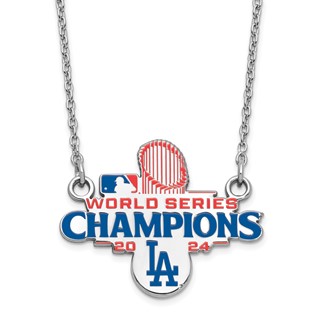 SS 2024 World Series Champions LA Dodgers Large Pendant w/ Necklace