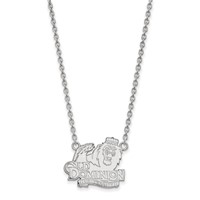 Sterling Silver Rhodium-plated LogoArt Old Dominion University Large Pendant Necklace, 18" view 1