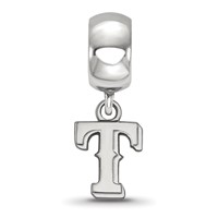 SS Rh-p Major League Baseball LogoArt Texas Rangers Letter T Dangle Bead view 2
