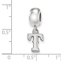 SS Rh-p Major League Baseball LogoArt Texas Rangers Letter T Dangle Bead view 3