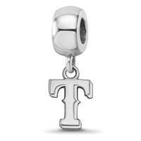 SS Rh-p Major League Baseball LogoArt Texas Rangers Letter T Dangle Bead view 1