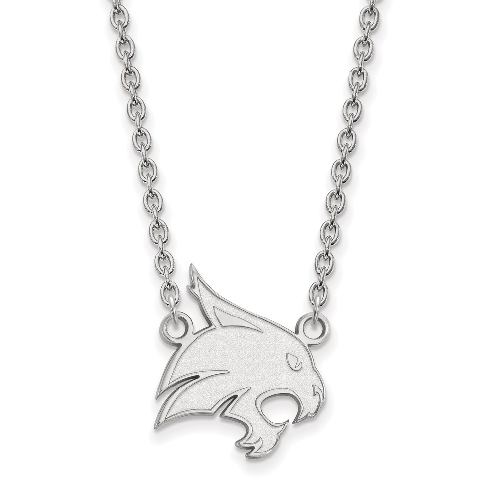 Sterling Silver LogoArt Texas State University Large