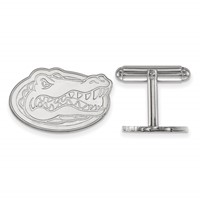 Sterling Silver Rhodium-plated LogoArt University of Florida Gator Cuff Links view 1