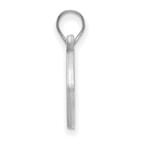 Sterling Silver Rhodium-plated LogoArt University of Pittsburgh Football Pendant view 2