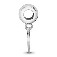 Sterling Silver Rhodium Plated Major League Baseball LogoArt Chicago Cubs Dangle Bead view 2