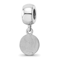 Sterling Silver Rhodium Plated Major League Baseball LogoArt Chicago Cubs Dangle Bead view 5
