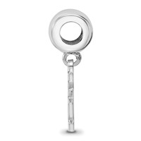 Sterling Silver Rhodium-plated LogoArt Marquette University Small Dangle Bead Charm view 2