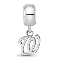SS Rh-p Major League Baseball LogoArt Washington Nationals Dangle Bead view 3