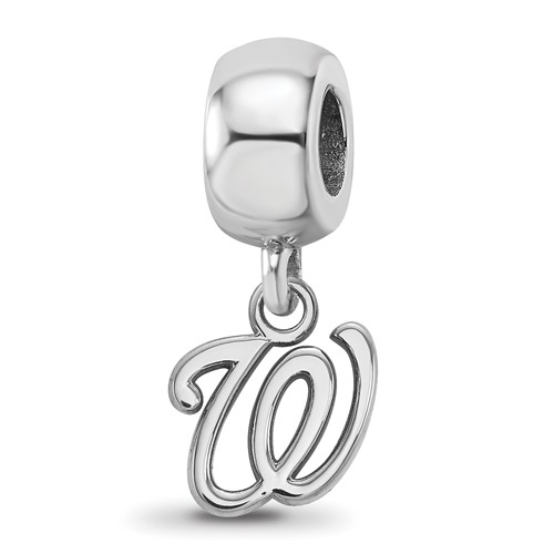 SS Rh-p Major League Baseball LogoArt Washington Nationals Dangle Bead