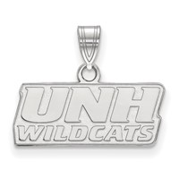 Sterling Silver Rhodium-plated LogoArt University of New Hampshire Small Pendant view 1