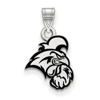 Sterling Silver Rhodium-plated LogoArt Coastal Carolina University Chanticleer Small Enameled Pendant view 1