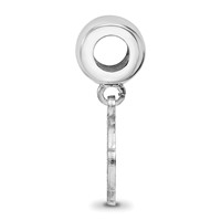 Sterling Silver Rhodium-plated LogoArt Jacksonville State U. Small Dangle Bead view 2