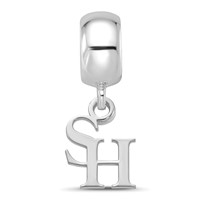 Sterling Silver Rhodium-plated LogoArt Sam Houston State University Extra Small Dangle Bead Charm view 2