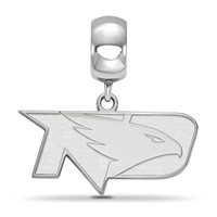 Sterling Silver Rhodium-plated LogoArt University of North Dakota Small Dangle Bead Charm view 2