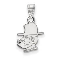 Sterling Silver Rhodium-plated LogoArt Appalachian State University Mountaineer Small Pendant view 1