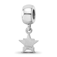 Sterling Silver Rhodium Plated Major League Baseball LogoArt Houston Astros Dangle Bead view 5