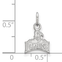 Sterling Silver Rhodium-plated LogoArt Furman University Paladins Extra Small Pendant view 2