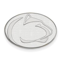 Sterling Silver Rhodium-plated LogoArt Penn State University Lion Lapel Pin view 1