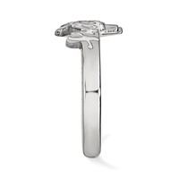 Sterling Silver Rhodium-plated LogoArt University of Nebraska Huskers Toe Ring view 3