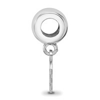 Sterling Silver Rhodium-plated LogoArt United States Air Force Academy A-f Extra Small Dangle Bead view 2