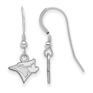 SS/Rh-p Major League Baseball LogoArt Toronto Blue Jays Dangle Earrings