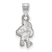 Sterling Silver Rhodium-plated LogoArt Iowa State University Cardinal Small Pendant view 1